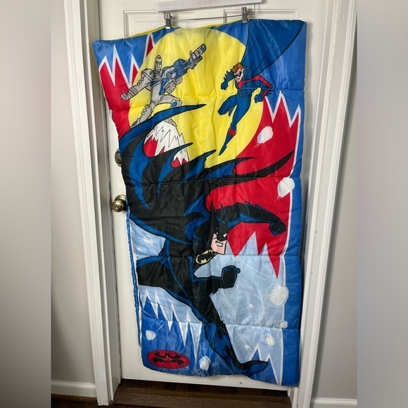 Vintage 1997 Batman & Robin DC Comics Sleeping Bag - Picture 7 of 11